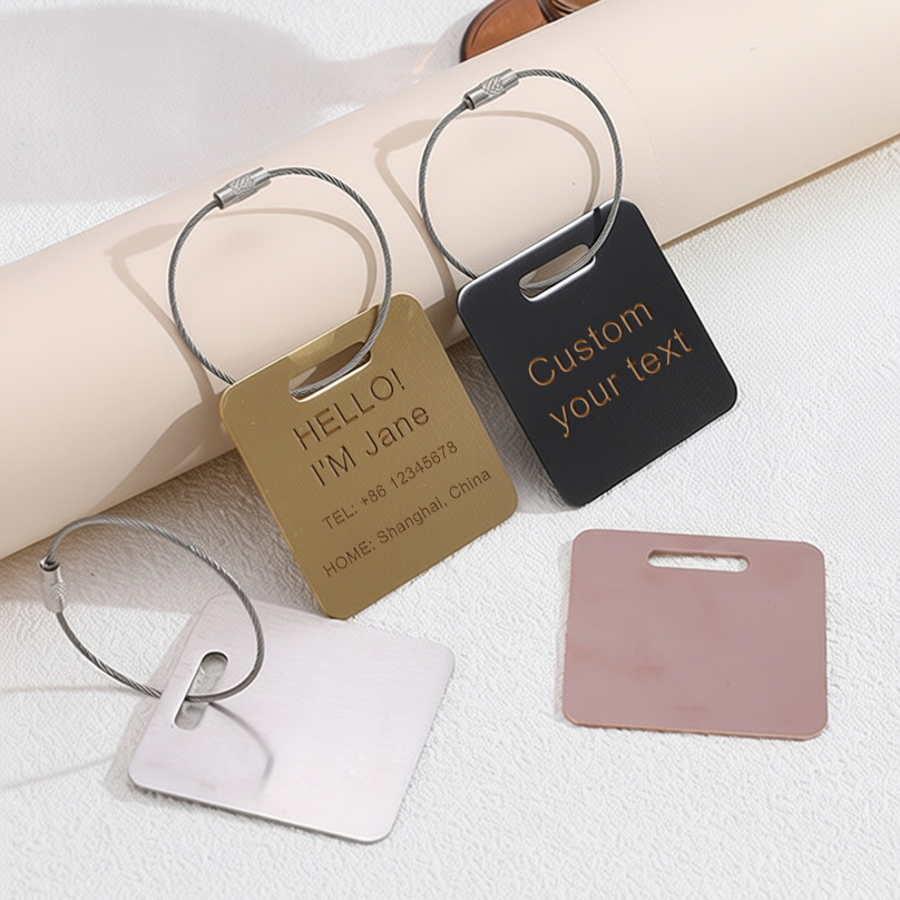 Travel Accessories Usa - بطاقة تعريف أمتعة مخصصة بالاسم، ملصقات