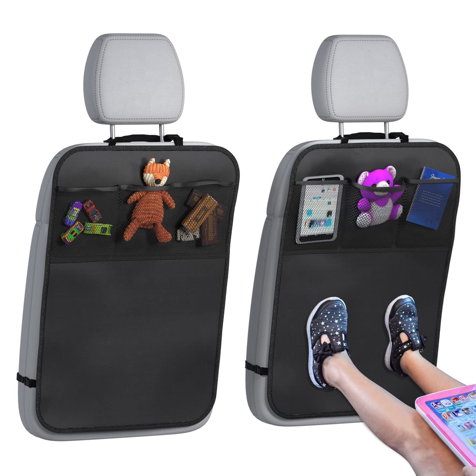 Travel Accessories With Kids - سوميني منظم المقعد الخلفي للسيارة، حصيرة