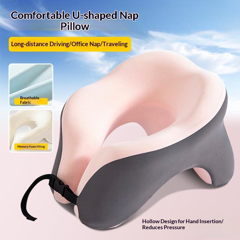 Neck Pillow Memory Foam - وسادة سفر محمولة على شكل حرف