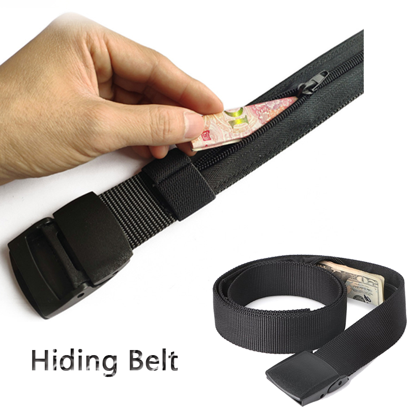 Money Belt Hidden - النقدية مكافحة سرقة حزام السفر الأسود