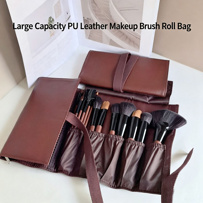 Travel Z - حقيبة فرش مكياج من الجلد الصناعي