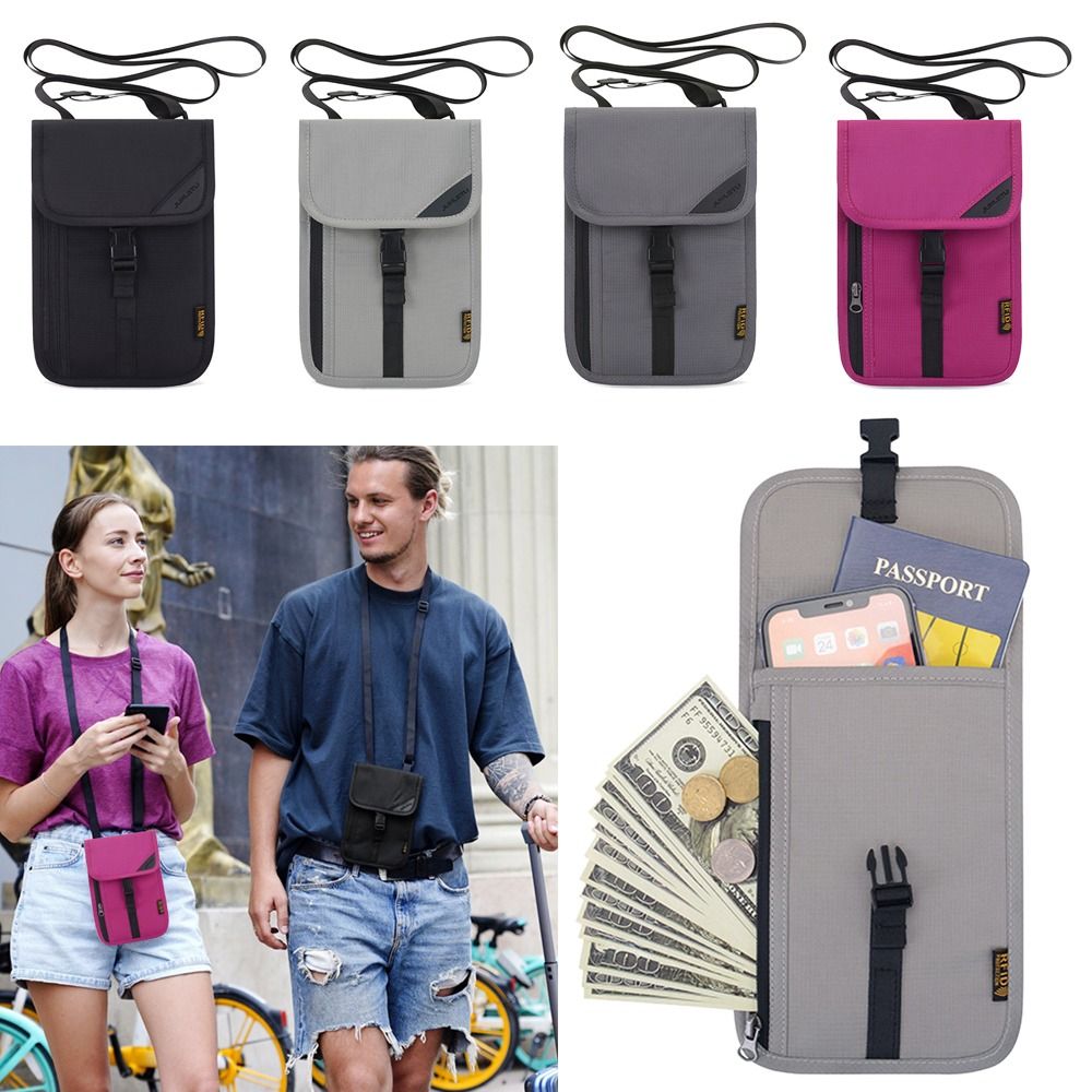 Passport Holder Rfid - المحمولة السفر الغطاء الواقي الأمن الحقيبة