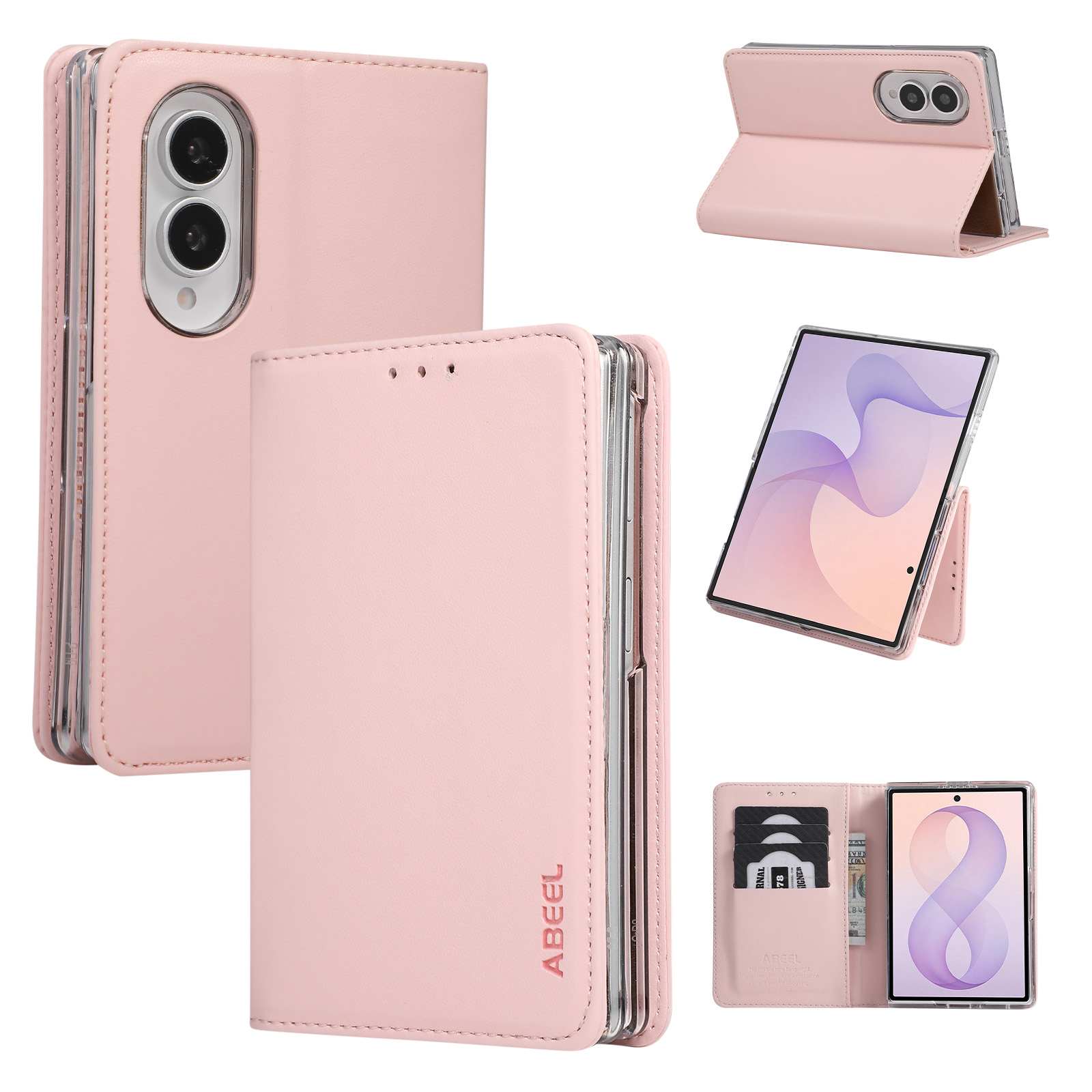 Passport Holder Rfid - حافظة فليب كاردز سولت بملمس جلدي