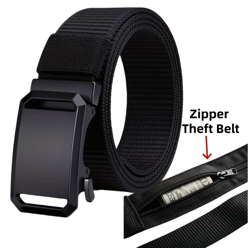 Money Belt Hidden - حزام جديد مضاد للسرقة للرجال، متوفر