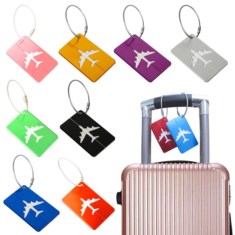 Travel Accessories For Plane - علامات السفر الألومنيوم الأمتعة قابلة لإعادة