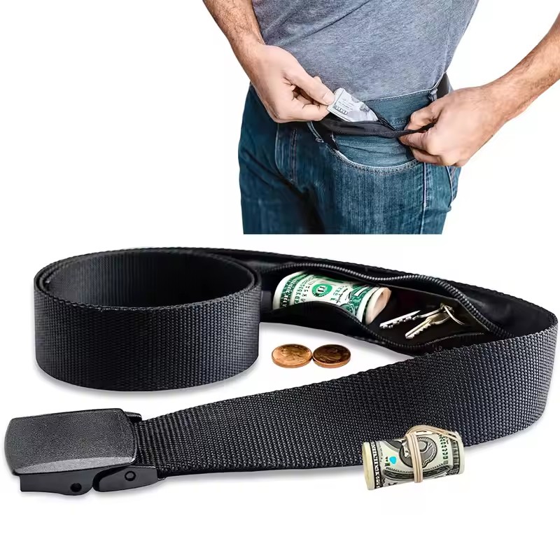 Money Belt Hidden - جديد السفر النقدية مكافحة سرقة حزام