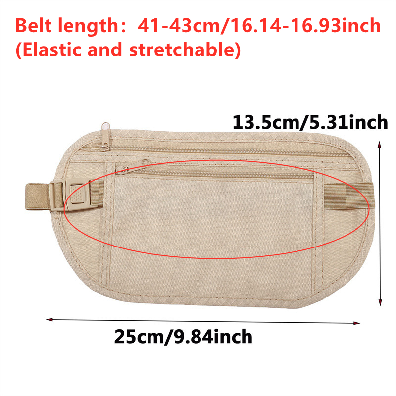حقيبة خصر مخفية مضادة للسرقة،  - مراجعة Money Belt Hidden وسعره