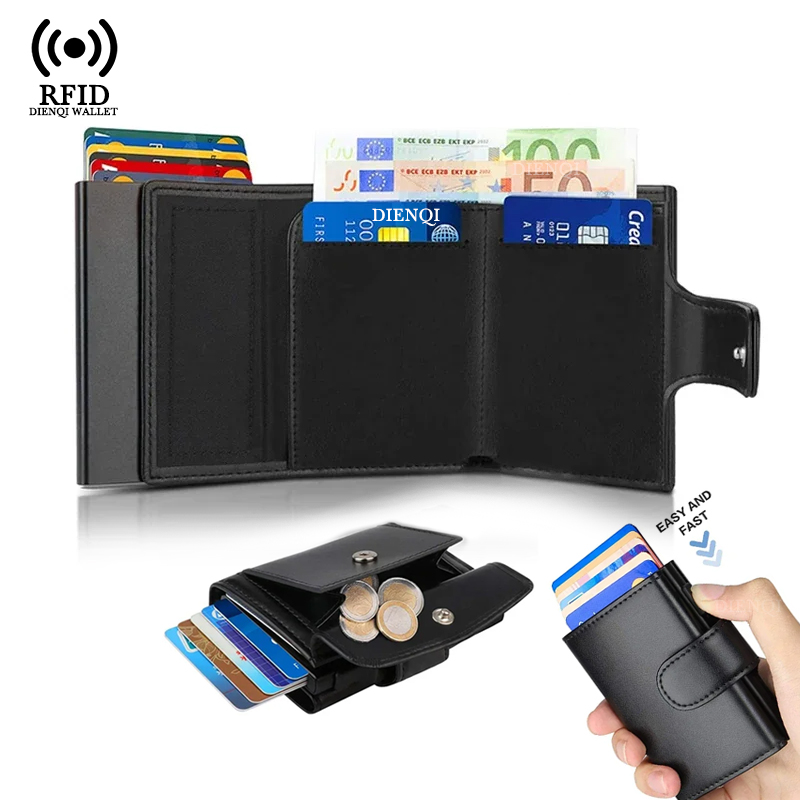 حافظة بطاقات عمل معدنية حامل ب - مراجعة Passport Holder Rfid وسعره