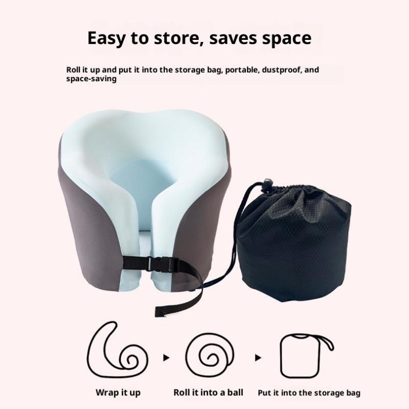 وسادة سفر محمولة على شكل حرف U - مراجعة Neck Pillow Memory Foam وسعره