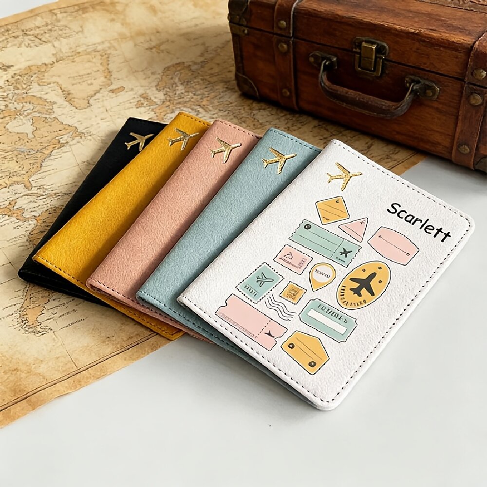 حافظة جواز سفر مخصصة بالاسم وا - مراجعة Travel Accessories For Plane وسعره