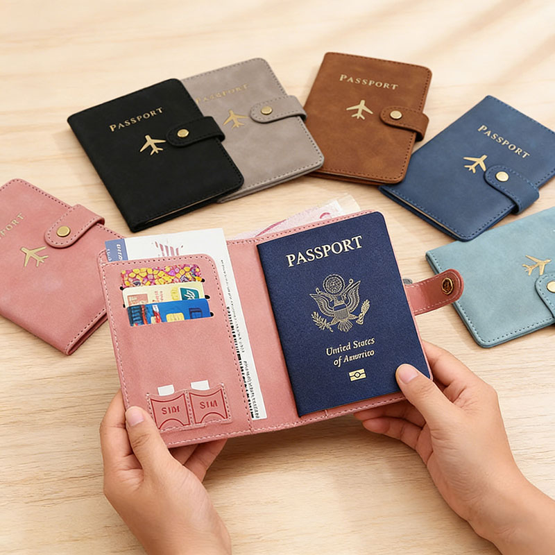 حافظة جواز سفر جلدية للسفر، مح - مراجعة Travel Accessories For Plane وسعره
