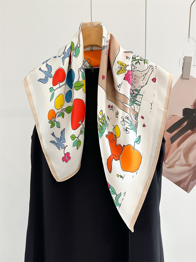 وشاح حريري نسائي بنقشة حصان، ش - مراجعة Travel Accessories Bag For Women وسعره