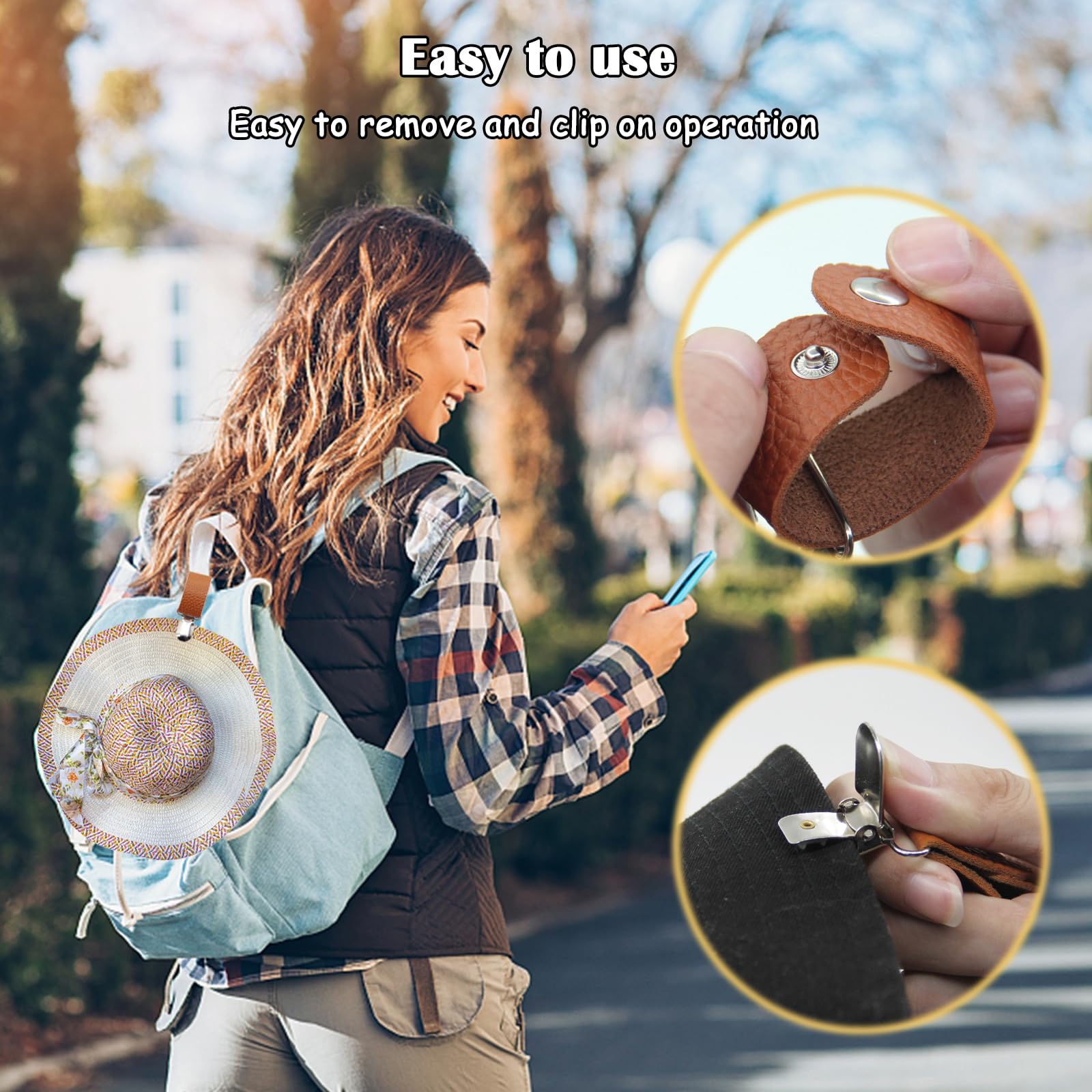 مشبك قبعة من الجلد الصناعي للس - مراجعة Travel Accessories Bag For Women وسعره